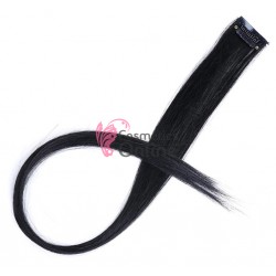 Extensie de par suvita simpla dreapta Vigurous de 45 cm cu clips SUV001 - Brunet